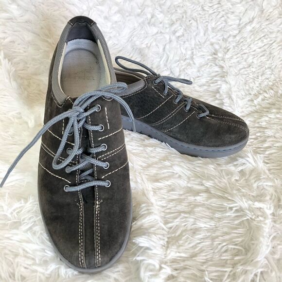 DANSKO BRANDI SUEDE LACE UP LOW CUT‎ SNEAKERS SZ 38 - Picture 1 of 8